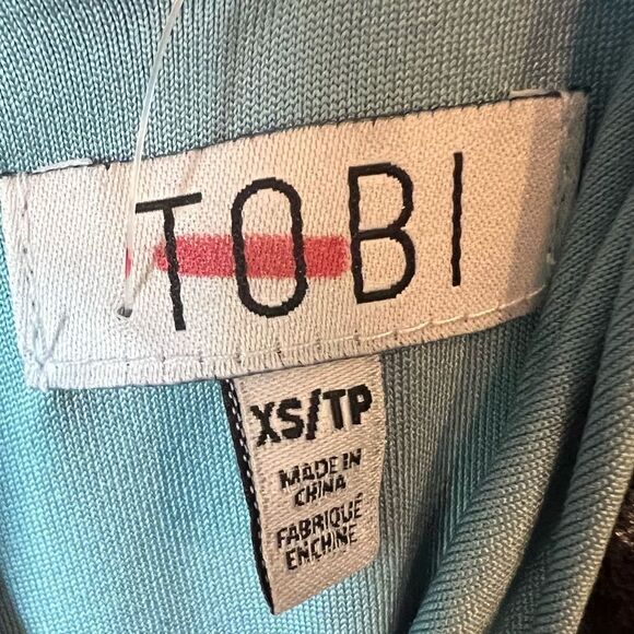 TOBI Teal Velvet Valari Cami Shift Dress - Picture 7 of 11